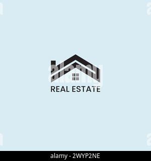 Real estate logo vector icon design building house construction buy and selling apartment property business logo Stock Vector