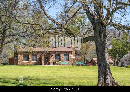 Sequoyah's Cabin Historic Site in Sallisaw, Oklahoma. (USA) Stock Photo