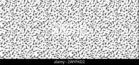 Horizontally And Vertically Seamless Abstract Vector Amorphous Pattern Isolated On A White Background. Stock Vector