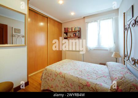 Bedroom, Interior design, Home. Basque Country. Spain. Stock Photo