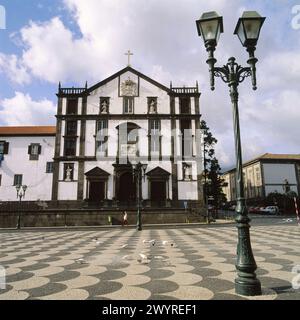 Colégio dos Jesuitas church (17th century) in Praça do Municipio, Funchal. Madeira, Portugal. Stock Photo
