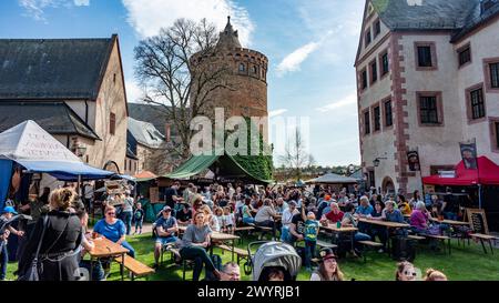 Leisnig - Mittelalterfest auf Burg Mildenstein 06.04.2024 gegen 16 Uhr Leisnig, Burg Mildenstein Im Foto: Innenhof der Burg Mildenstein beim Mittelalterfest im April 2024 Leisnig Burg Mildenstein Sachsen Deutschland *** Leisnig Medieval Festival at Mildenstein Castle 06 04 2024 around 4 pm Leisnig, Mildenstein Castle In the photo courtyard of Mildenstein Castle at the medieval festival in April 2024 Leisnig Castle Mildenstein Saxony Germany Copyright: xEHLxMediax 240406 burg-mildenstein 3 Stock Photo