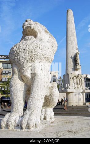 National Monument on Dam Square. Amsterdam. Netherlands. Stock Photo