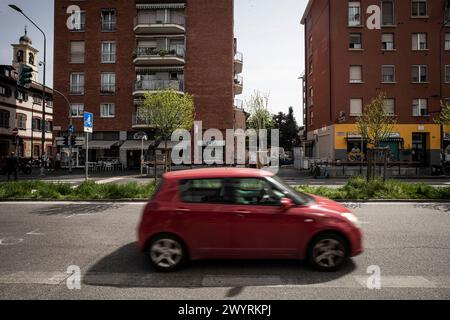 Milano, Italia. 08th Apr, 2024. Investimento pedone in Viale Monza 267Milano, Italia - Cronaca Luned&#xec;, 8 Aprile, 2024. (Foto di Marco Ottico/Lapresse) Pedestrian collision in Viale Monza 267 Milan, Italy - News Monday, 8 April, 2024. (Photo by Marco Ottico/Lapresse) Credit: LaPresse/Alamy Live News Stock Photo