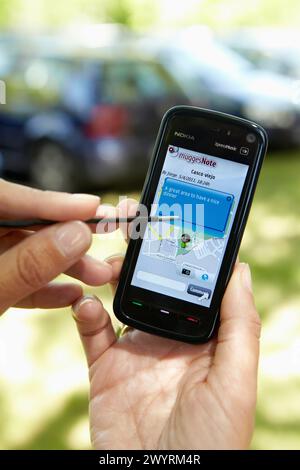 SmartPhone applications, GPS, electronics lab, Tecnalia Research & Innovation, Zamudio, Bizkaia, Euskadi, Spain. Stock Photo