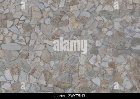 Variegated Stone Wall Texture Stock Photo