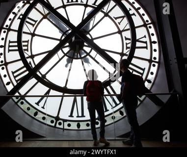 Clock. Musée d'Orsay. Orsay Museum. Paris. France. Stock Photo