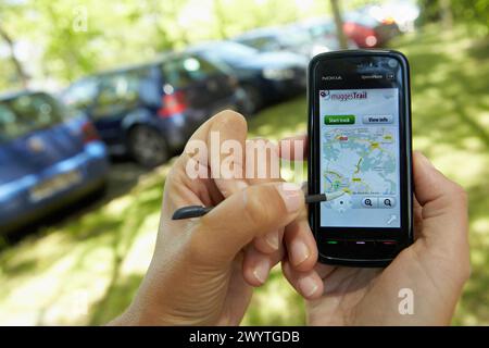 SmartPhone applications, GPS, electronics lab, Tecnalia Research & Innovation, Zamudio, Bizkaia, Euskadi, Spain. Stock Photo