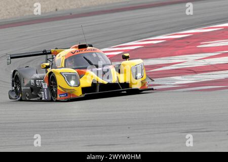 Barcelona, Spain. 08th Apr, 2024. Day Two - Prologue, Afternoon Session European LeMans Series Circuit De Catalunya #8 TEAM VIRAGE, LMP3, Ligier JS P320 - Nissan, Julien GERBI (DZA)/Bernardo PINHEIRO (PRT)/Gillian HENRION (FRA) ( Credit: Rob Gray/Alamy Live News Stock Photo