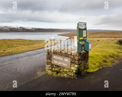 Cow Green Reservoir in Teesdale in the North Peninnes, County Durham, UK. Stock Photo