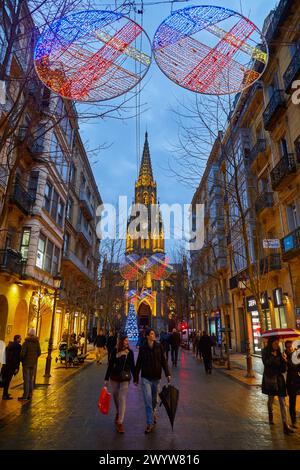 Christmas, Buen Pastor Cathedral, Donostia, San Sebastian, Gipuzkoa ...