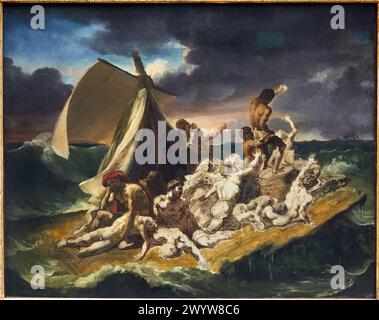 'The Raft of the Medusa', 1825, Théodore Géricault, 1791-1824, Musée du Louvre, Paris, France, Europe. Stock Photo