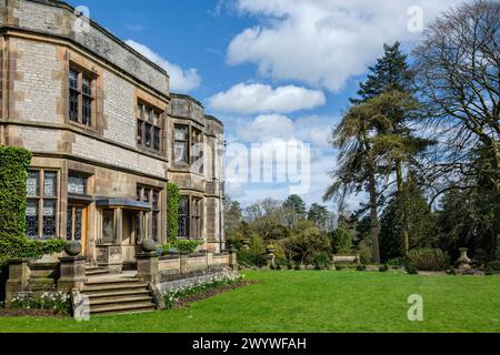 Thornbridge Hall, Ashford-in-the-Water, near Bakewell, Peak District National Park, Derbyshire Stock Photo