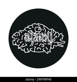 Sawdust line black icon. Sign for web page, mobile app, button, logo. Vector isolated button. Editable stroke. Stock Vector