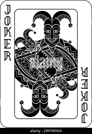 Playing Cards Deck Pack Joker Card Design Stock Vector