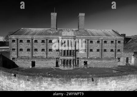 The Victorian Prison inside Lincoln Castle, Lincoln City, Lincolnshire County, England, UK Stock Photo