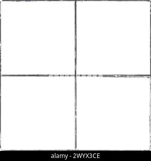 Grout. Seams of ceramic tile in brown color. Grid step 2 by 2. Vector image. Good for imitation tile for your pattern, for background. Stock Vector