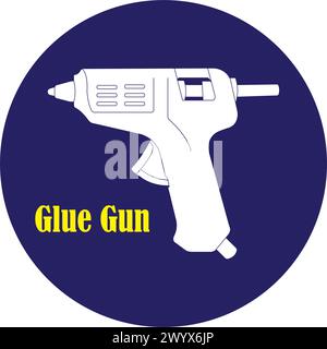 Glue gun icon vector illustration symbol design Stock Vector