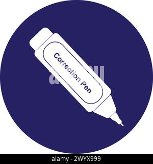 Correction pen icon vector illustration design Stock Vector
