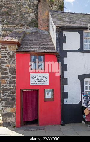 Smallest house in Great Britain, Conwy, Wales, Great Britain Stock Photo