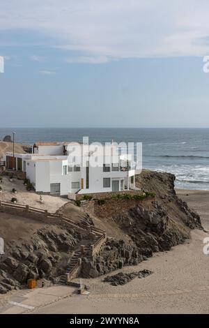 Punta Corrientes Beach in southern Lima, Peru Stock Photo