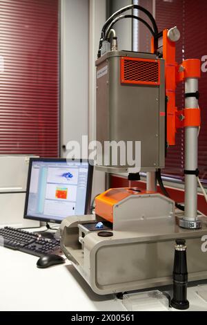 Analysis of hyperspectral imaging data in the infrared range, Tecnalia Research & Innovation Center, Zamudio, Bizkaia, Euskadi, Spain. Stock Photo