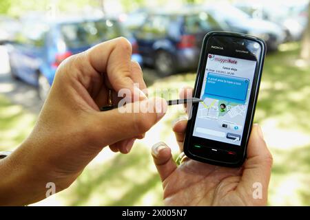 SmartPhone applications, GPS, electronics lab, Tecnalia Research & Innovation, Zamudio, Bizkaia, Euskadi, Spain. Stock Photo