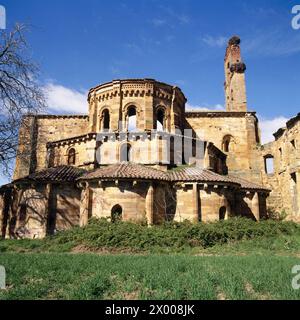 Santa Maria monastery. Granja de Moreruela, Zamora province, Castile-Leon, Spain. Stock Photo