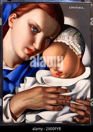 Tamara de Lempicka, Mother and Child, 1932 ,oil on canvas, MUDO
