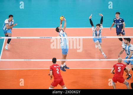 Luciano De Cecco, Bruno Lima, Agustin Loser, Joaquin Gallego, Santiago Danani. (Argentina),. Volleyball World Championship 2022. Stock Photo