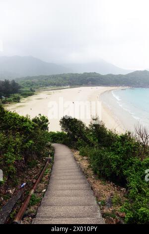 Ham Tin Beach at Sai Kung East Country park in Hong Kong. Stock Photo