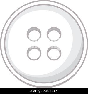 Simple vector graphic of a clothing button Stock Vector