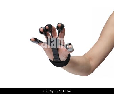 Hand Strengthener or Finger Exerciser isolated on white background Stock Photo