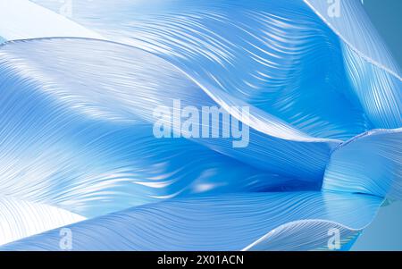 Abstract curves wallpaper, graphic design, 3d rendering. 3d illustration. Stock Photo