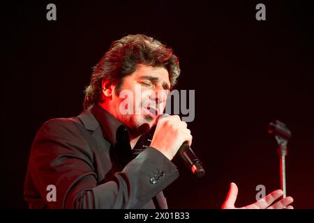 Patrick Fiori en concert a Bruxelles |  Patrick Fiori in concert at the Viage. Stock Photo