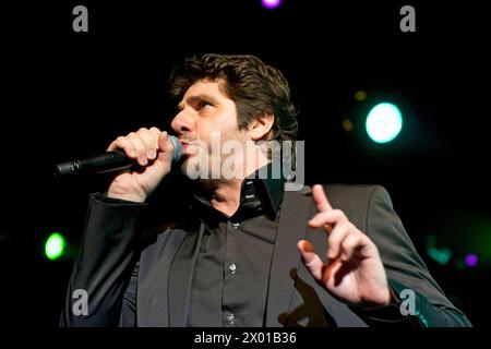 Patrick Fiori en concert a Bruxelles |  Patrick Fiori in concert at the Viage. Stock Photo