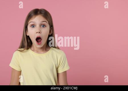 Portrait of emotional preteen girl on white background Stock Photo - Alamy