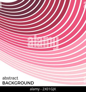 Abstract background with bright red colorful lines. Colored circles with place for your text  on a white background. Stock Vector