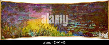 Water-lilies Nympheas series painted by Claude Monet (1840-1926