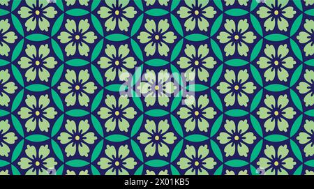 pattern with flowers Stock Vector