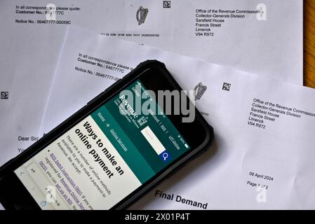 Final Demand letter from Irish Office of Revenue Commissioners. Tax ...