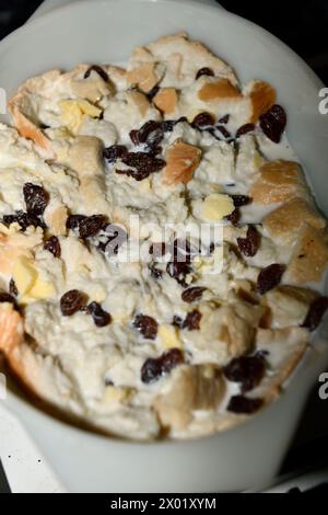 Bread and Butter Pudding before Cooking Stock Photo - Alamy