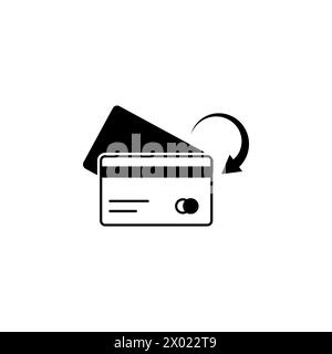 Transfer Money from Card to Card flat vector icon. Simple solid symbol isolated on white background Stock Vector
