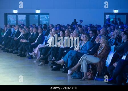 Milano, Italia. 09th Apr, 2024. Allianz MiCo. Apertura del Salone del risparmio 2024.- Cronaca - Milano, Italia - Marted&#xec; 9 aprile 2024(Foto Alessandro Cimma/Lapresse) Allianz MiCo. Opening of the Savings Fair 2024.- News - Milan, Italy - Tuesday 9 April 2024 (Photo Alessandro Cimma/Lapresse) Credit: LaPresse/Alamy Live News Stock Photo