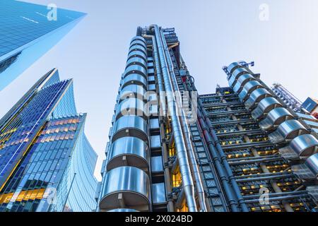 London, UK - May 20, 2023: The Lloyd's building,  located in London's main financial district of the City of London,  is a leading example of radical Stock Photo