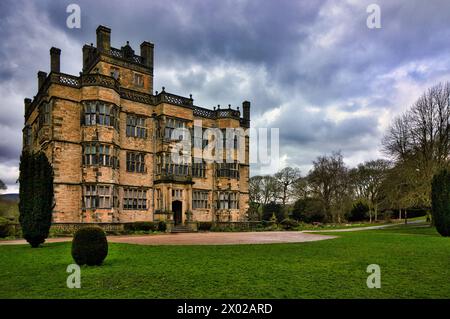 Gawthorpe Hall, a National Trust property in Burnley, Lancashire. Affectionately referred to as the ‘Downton of the North’ Stock Photo