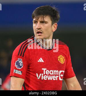 Harry Maguire of Manchester United in the pregame warmup session during