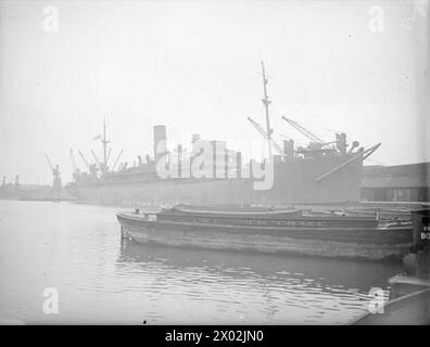 HMS HILARY, BRITISH OCEAN BOARDING VESSEL. 31 MARCH 1942, SURREY DOCKS ...