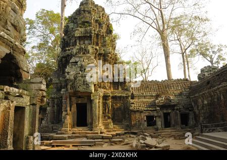 Ta Prohm Temple, Angkor, UNESCO World Heritage Site, Siem Reap, Cambodia, Indochina, Southeast Asia, Asia Stock Photo