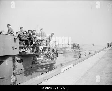 U-BOATS SURRENDER AT WILHELMSHAVEN. 13 MAY 1945, WILHELMSHAVEN, FORMAL ...